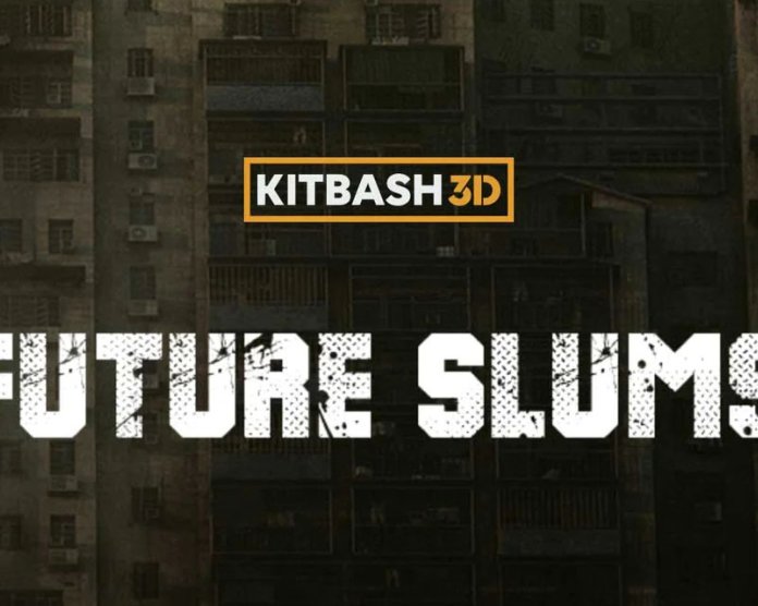 Kitbash3D Future Slums 反乌托邦破败城市场景3D模型
