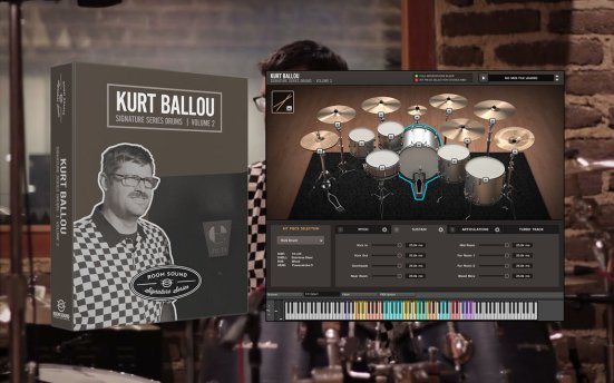 Room Sound Kurt Ballou Signature Series Drums Volume 2 (KONTAKT) 库尔特·巴卢签名系列第二卷鼓组音源