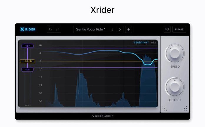 人声混音插件 Nuro Audio Xrider v1.0.2 TCD版