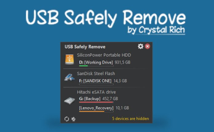 USB设备安全移除工具 USB Safely Remove v7.3.1.1334 便携版