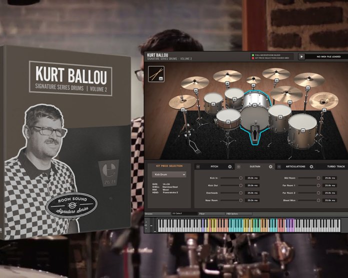 Room Sound Kurt Ballou Signature Series Drums Volume 2 (KONTAKT) 库尔特·巴卢签名系列第二卷鼓组音源