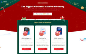 【正版限免】傲梅最大圣诞嘉年华正版软件大礼包