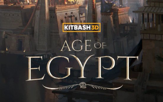 Kitbash3D Age of Egypt 古埃及金字塔建筑场景3D模型
