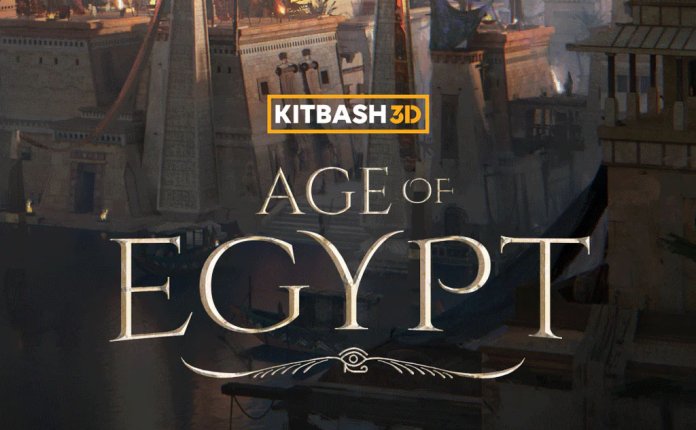 Kitbash3D Age of Egypt 古埃及金字塔建筑场景3D模型