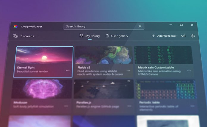 Lively Wallpaper v2.0.7.4 动态桌面壁纸和屏幕保护软件