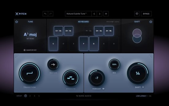 音高自动修正插件 Nuro Audio Xpitch v1.0.3 TCD版