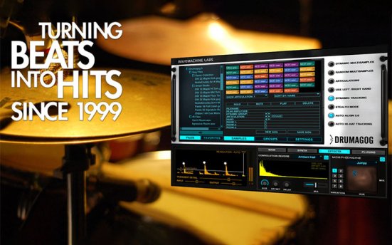 鼓声音轨替换插件 WaveMachine Labs Drumagog 5 v5.5.4 R2R版