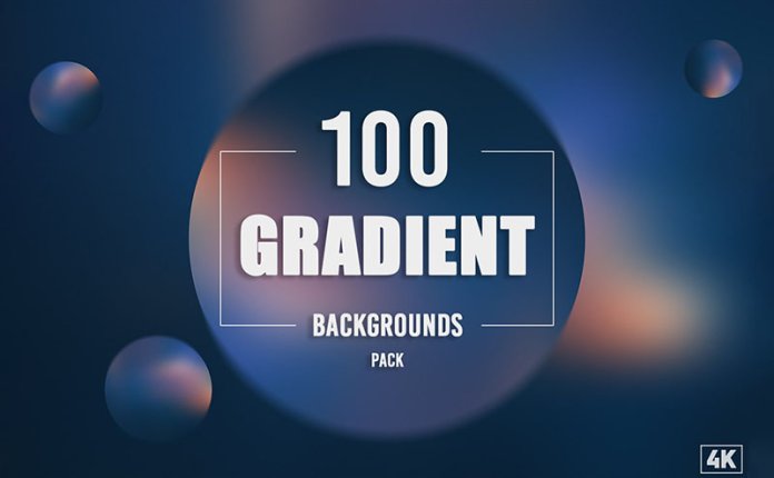 【正版限免】Eldamar Studio 100 Gradient Backgrounds 100个丰富多彩渐变背景合集