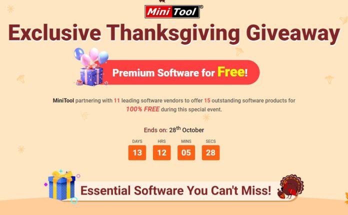 【正版限免】MiniTool（迷你兔）感恩节正版软件礼包