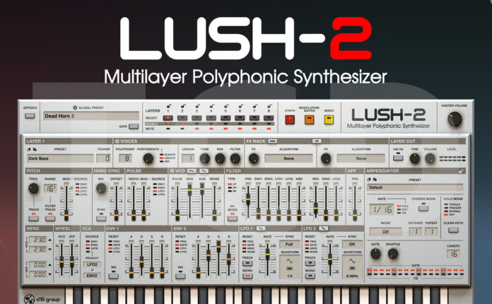 虚拟合成器插件 D16 Group Lush 2 v2.1.5 TCD版