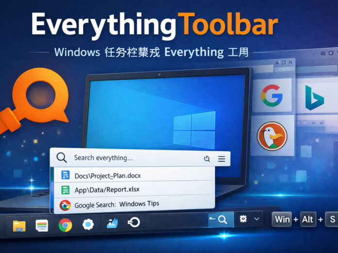 EverythingToolbar 3.1.0 任务栏文件快速搜索工具