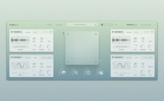 氛围感采样合成器插件 Excite Audio Evolve Air v1.0.0